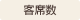 客席数